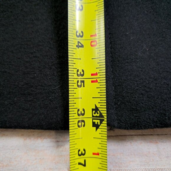 Michael Kors Black Wool-Blend Hooded Belted Coat Women's Medium - Picture 7 of 8